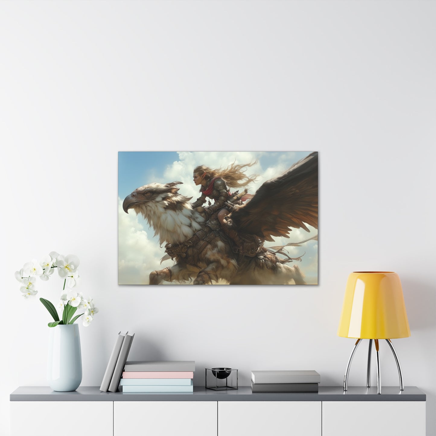 "Griffin Rider"  Canvas Stretched, 0.75" - Print