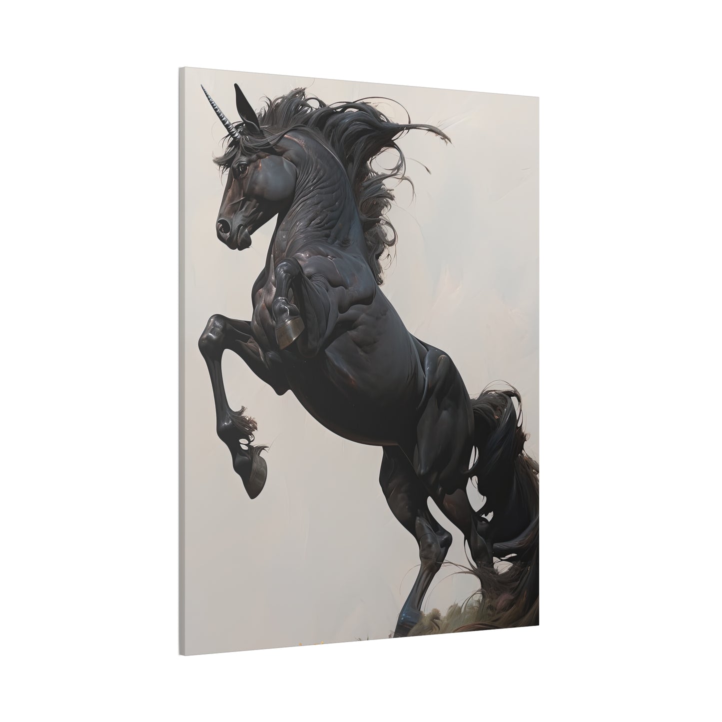 "Midnight Unicorn" Canvas Stretched, 0.75" - Print