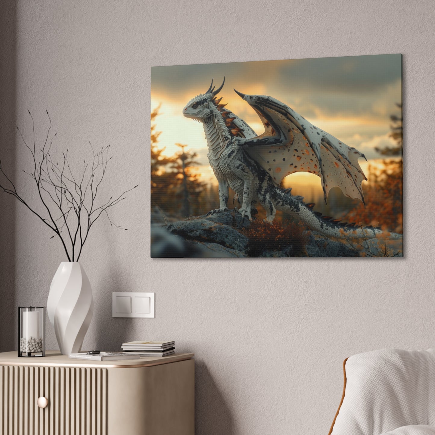 "Dawnbringer Drake"  Canvas Stretched, 0.75" - Print