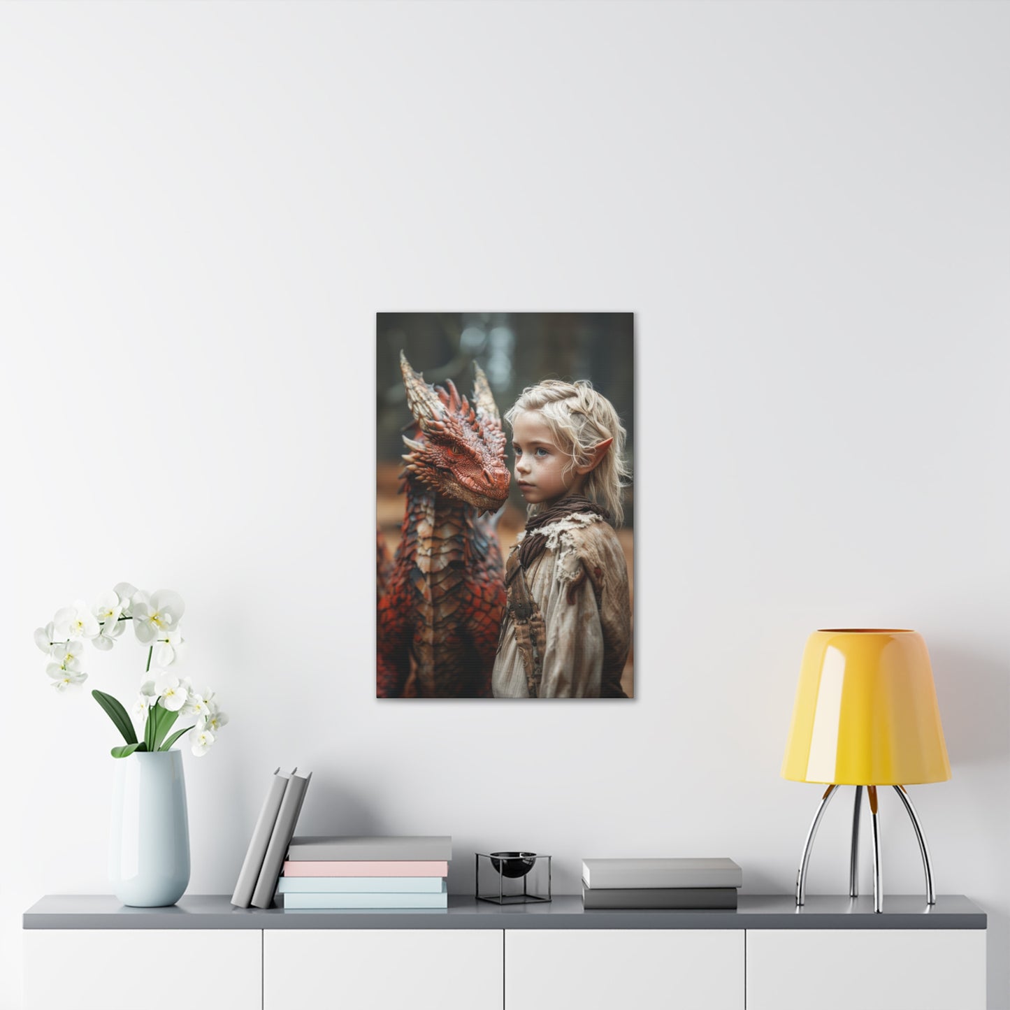 "Dragon Rider In Training" Canvas Stretched, 0.75" - Print