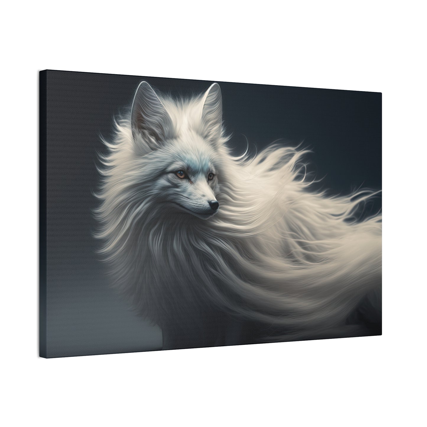 "Winter Wisp Fox"  Canvas Stretched, 0.75" - Print