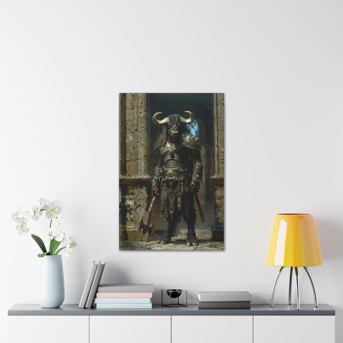 "Minotaur Centurion" Canvas Stretched, 0.75" - Print