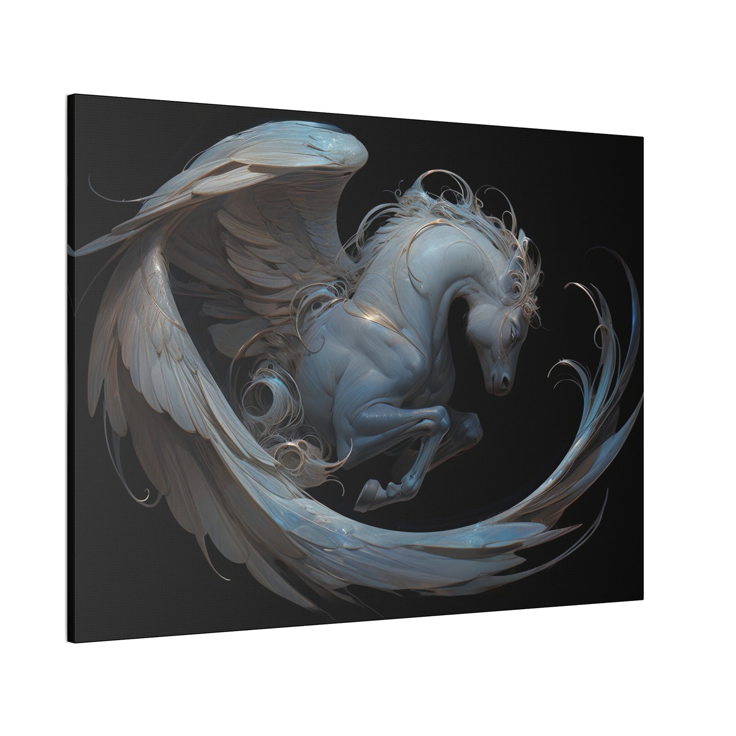 "Silk Pegasus"  Canvas Stretched, 0.75" - Print