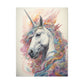 "Fluro Unicorn" Canvas Stretched, 0.75" - Print