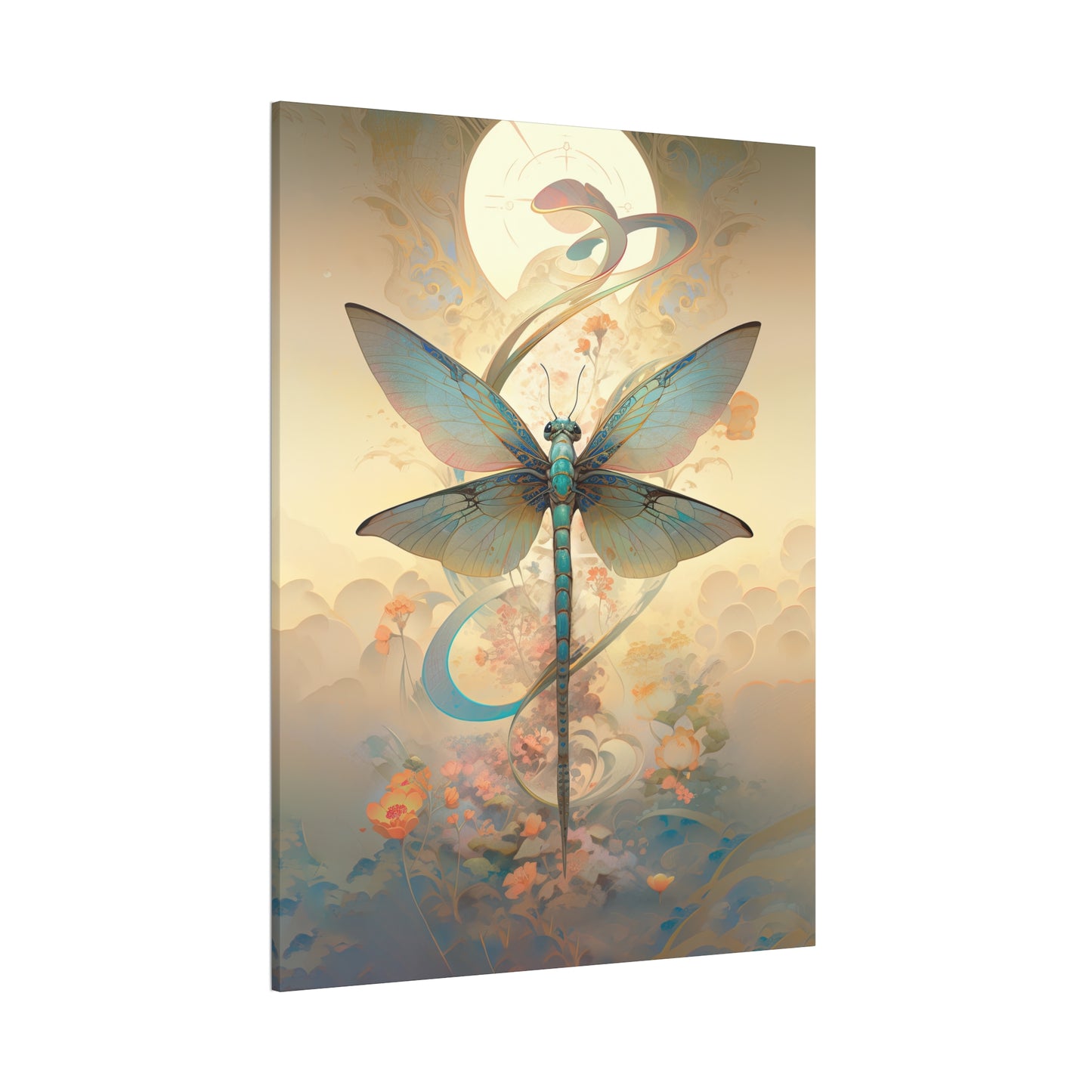 "Zen Dragonfly" Canvas Stretched, 0.75" - Print