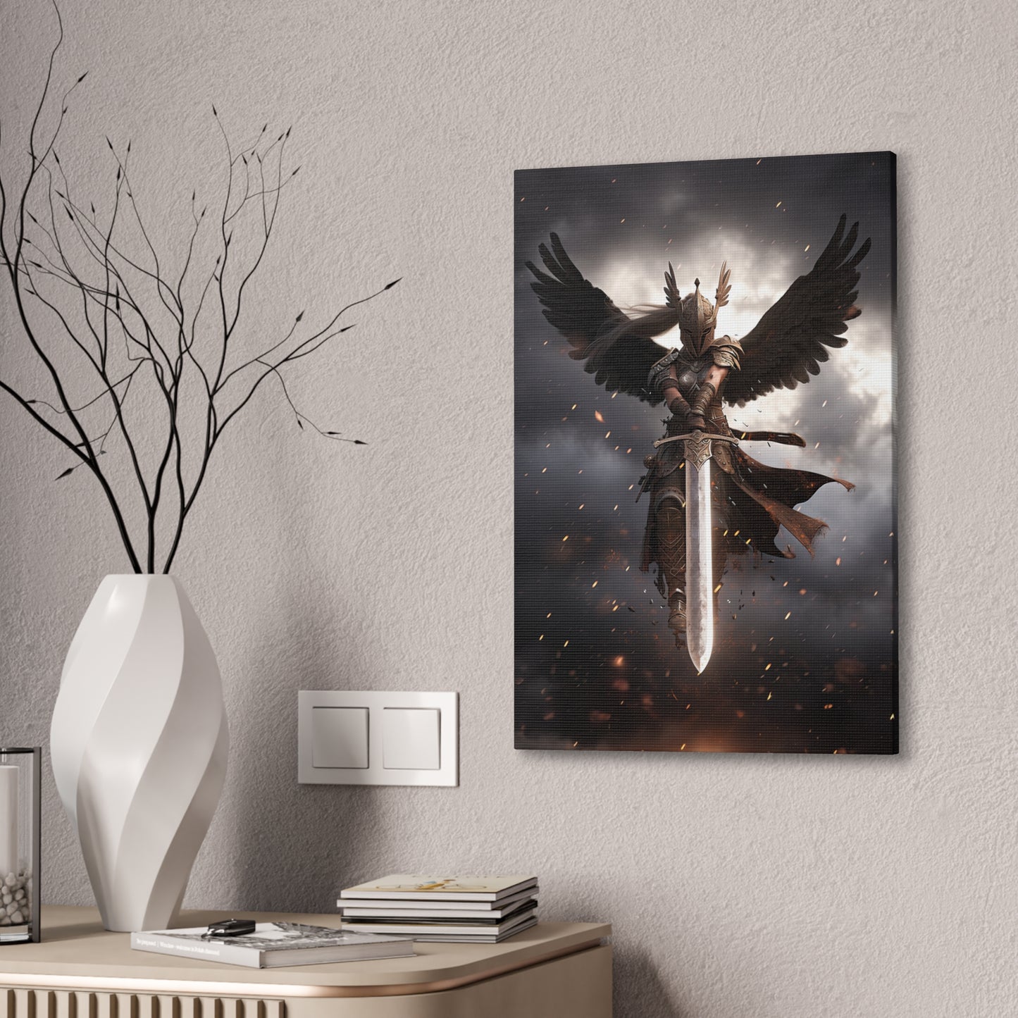 "Valkyrie Justice" Canvas Stretched, 0.75" - Print