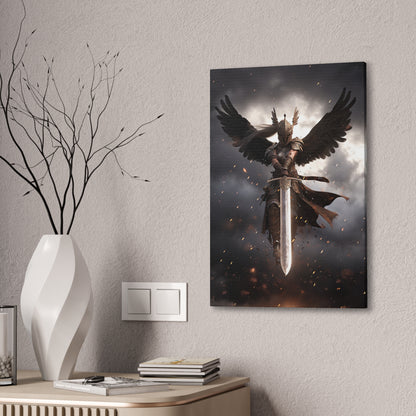 "Valkyrie Justice" Canvas Stretched, 0.75" - Print