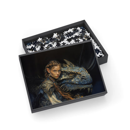 "Bond Of The Dragonrider" Puzzle (500, 1000-Piece)