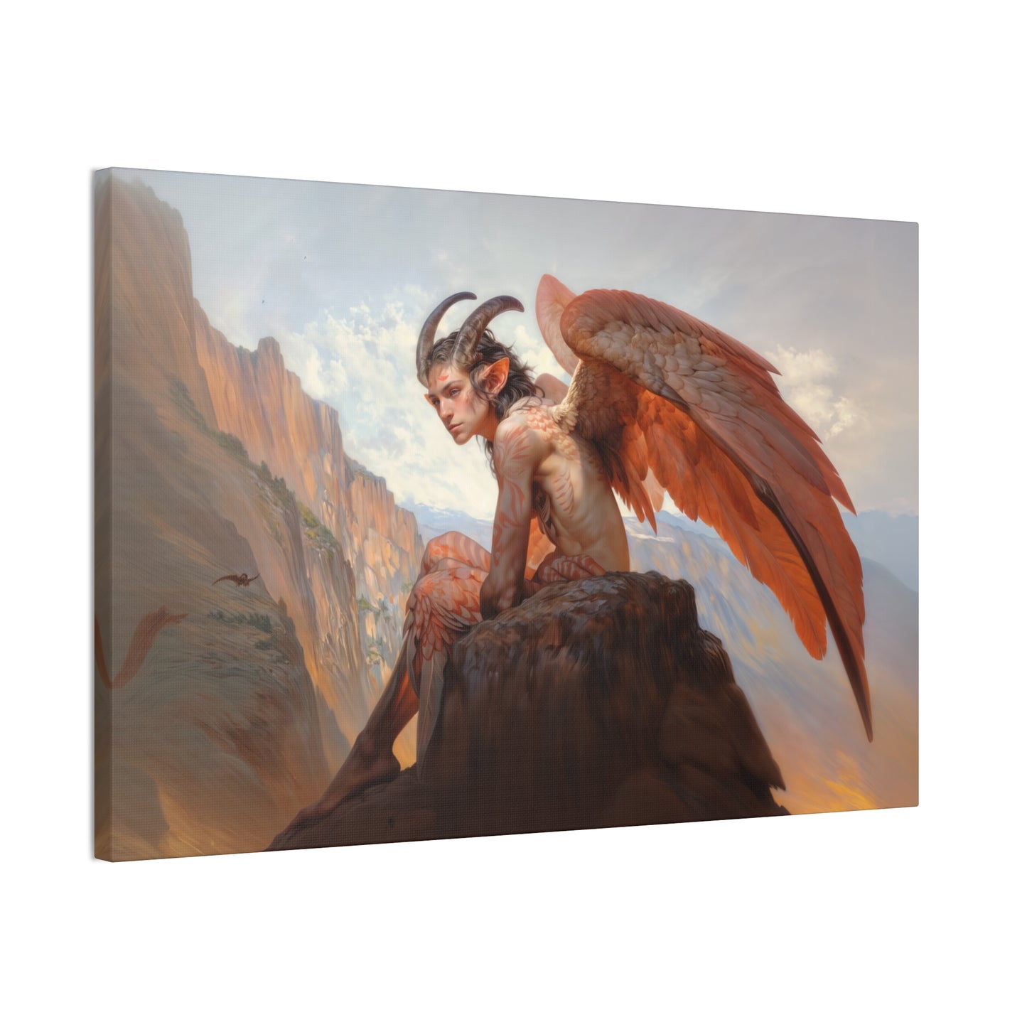 "Wings of the Forgotten Dawn"  Canvas Stretched, 0.75" - Print