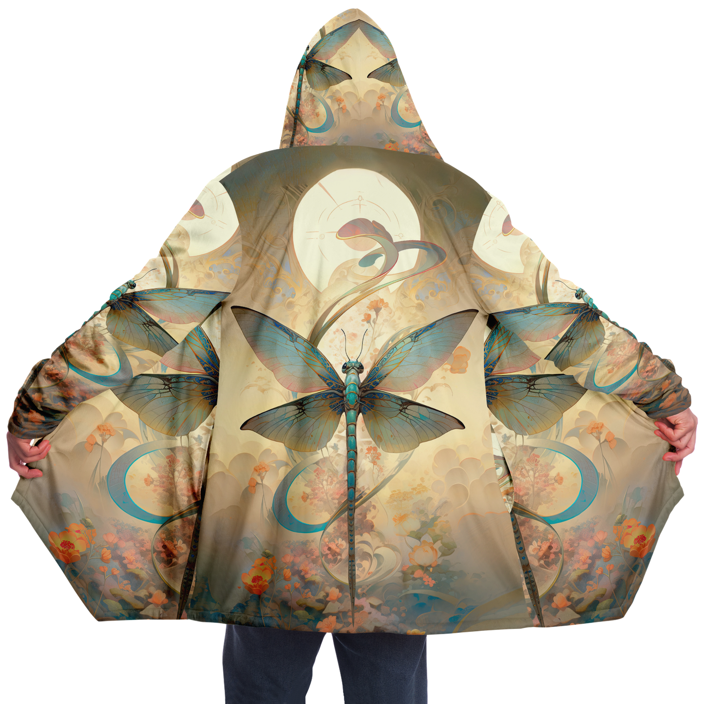 Zen Dragonfly Microfleece Cloak