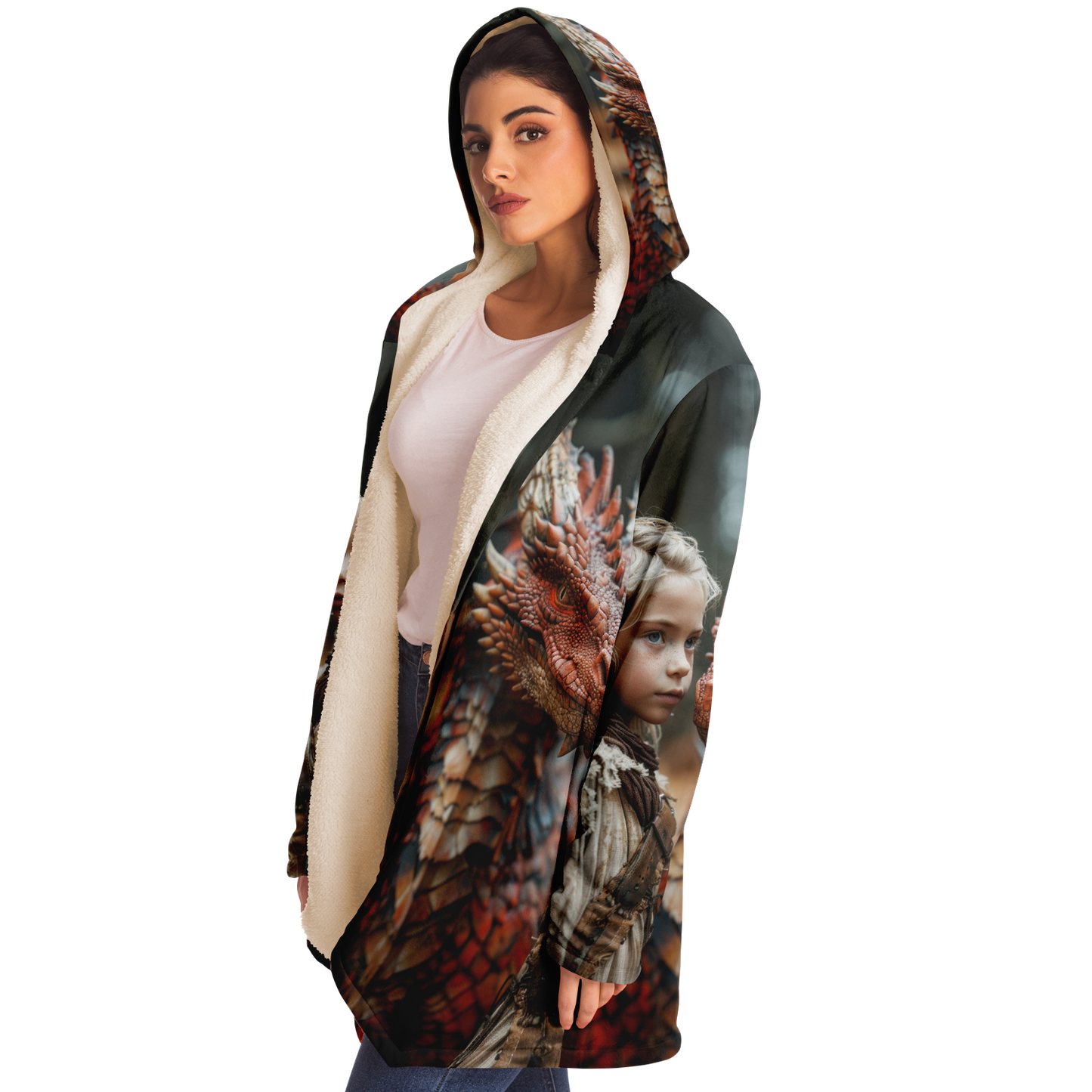 Dragon Rider In Training Microfleece Cloak