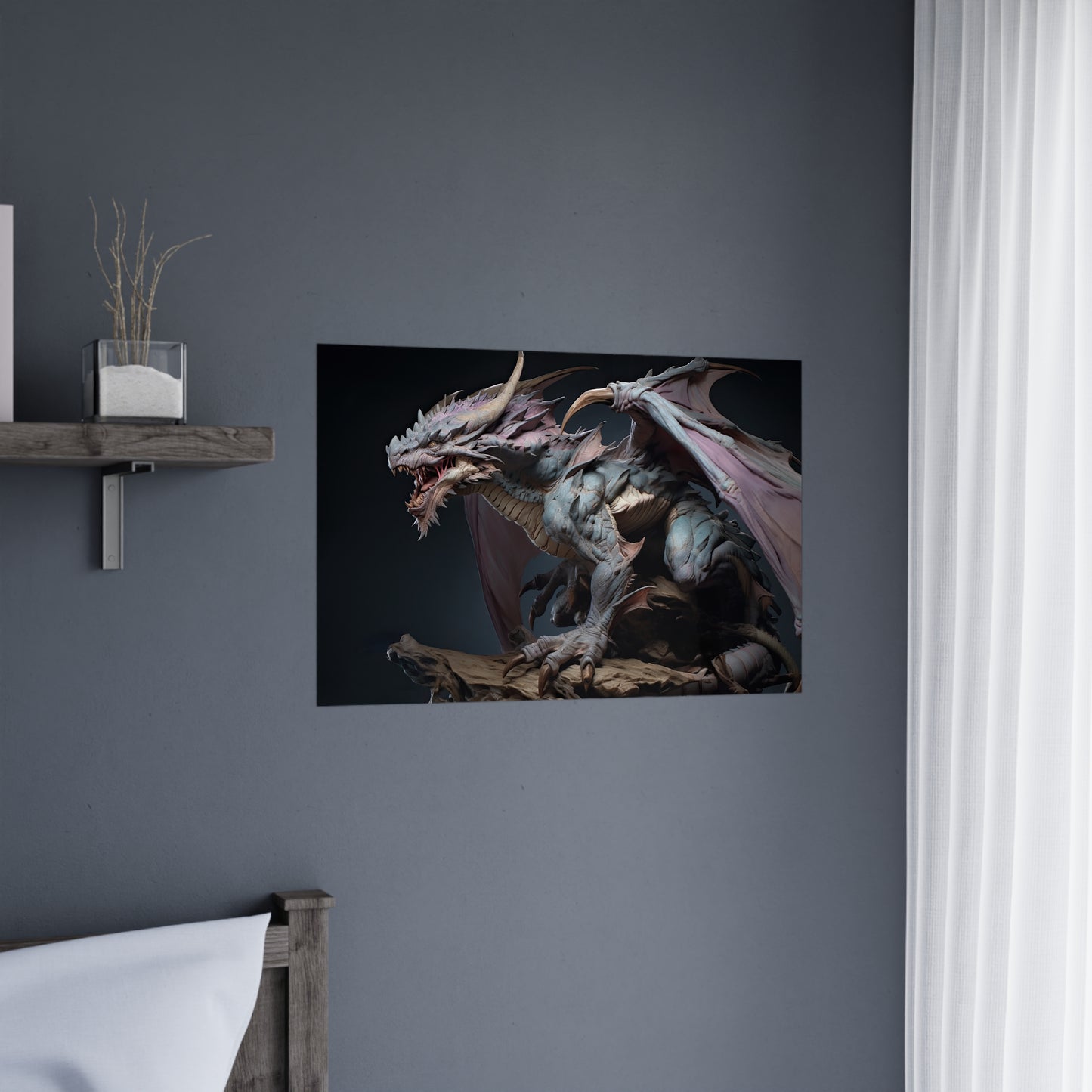 "Lavender Dragon Elder" Poster - Print