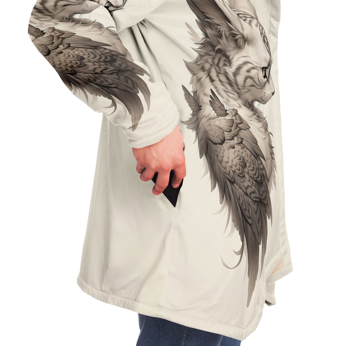 Wing Eared Cat Microfleece Cloak