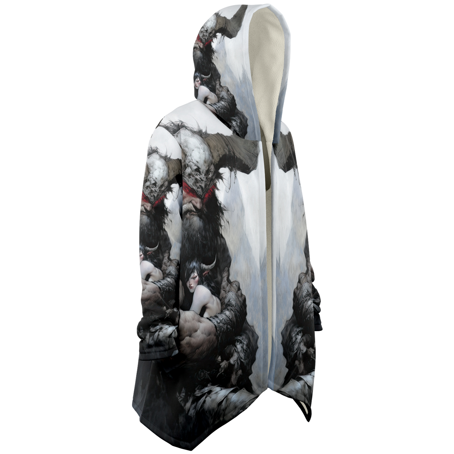 Horned Protector Microfleece Cloak