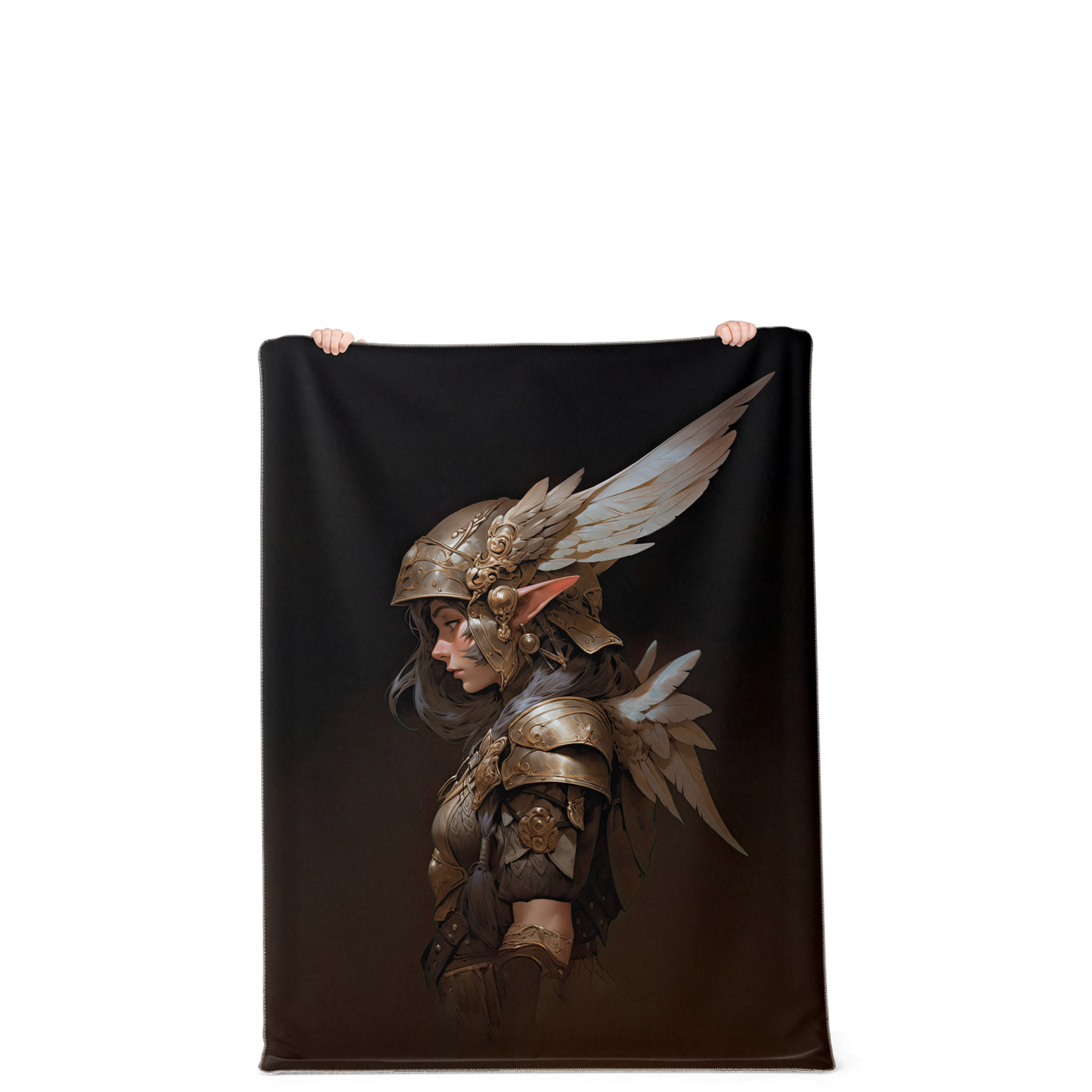 Feather Fae Soldier Premium Microfleece Blanket - AOP