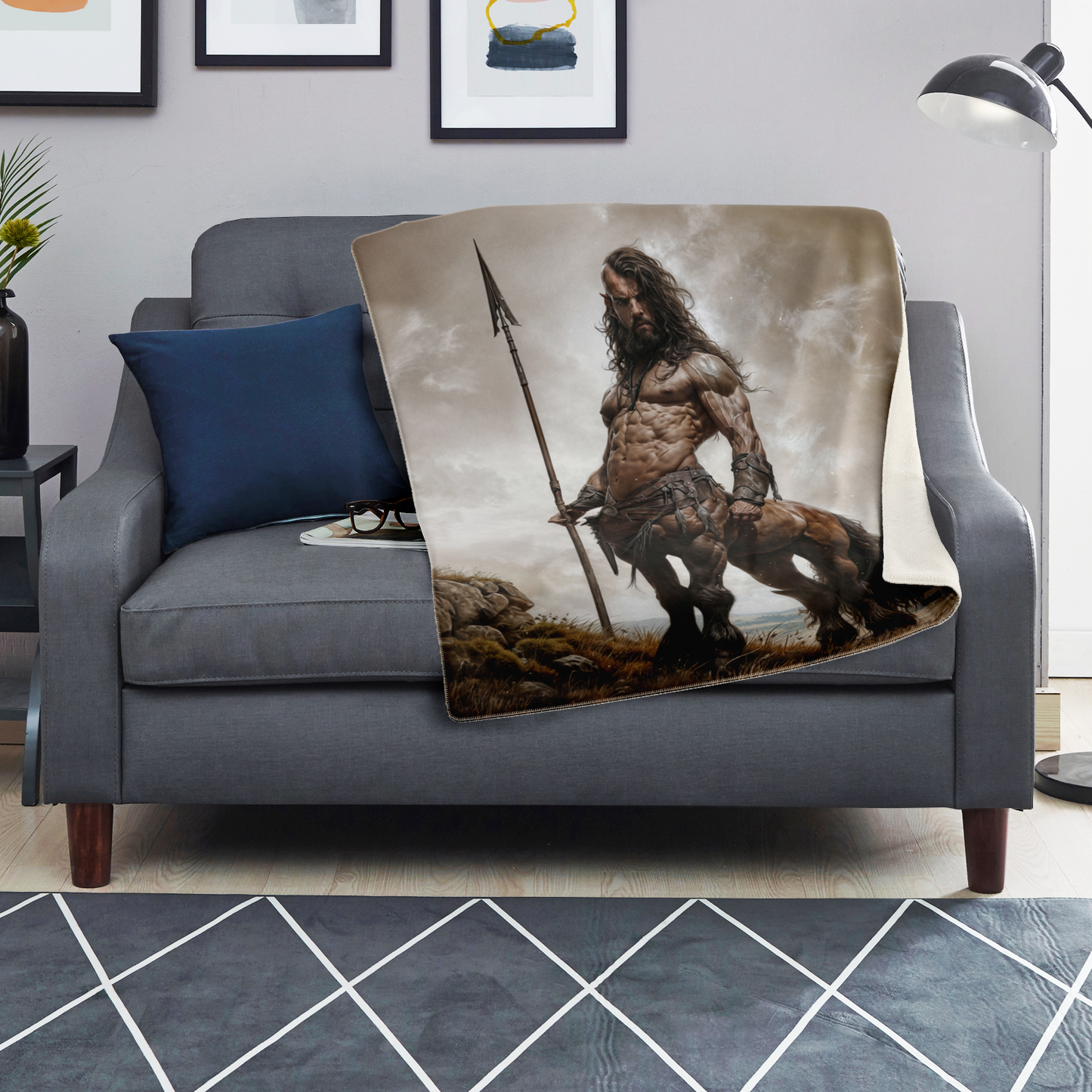 Centaur Spearman Premium Microfleece Blanket