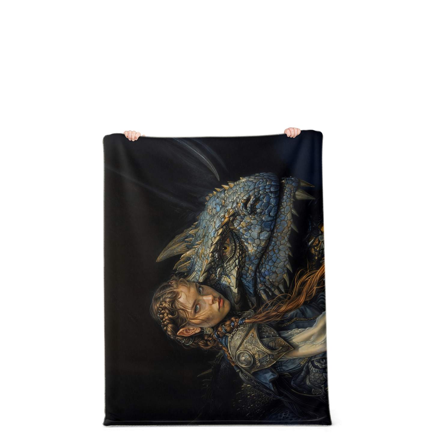 Bond Of The Dragonrider Premium Microfleece Blanket