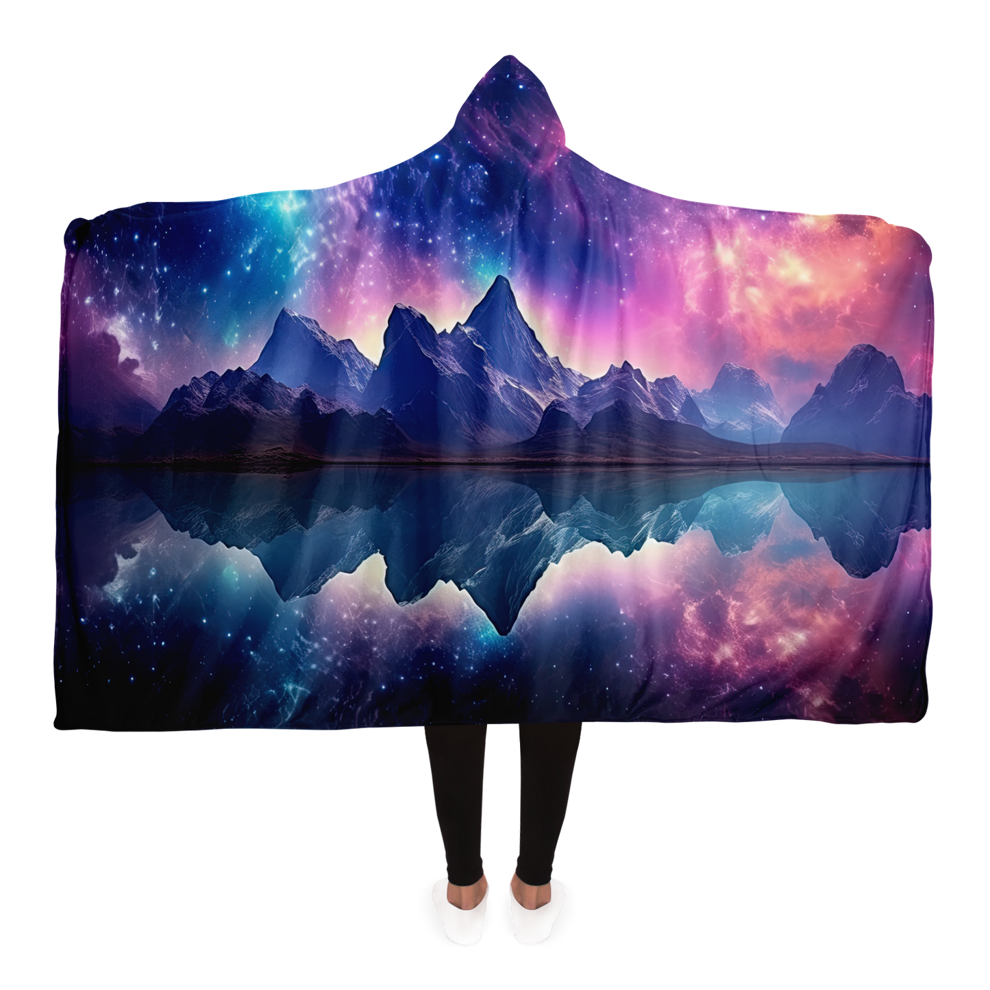 Space Holiday Hooded Blanket