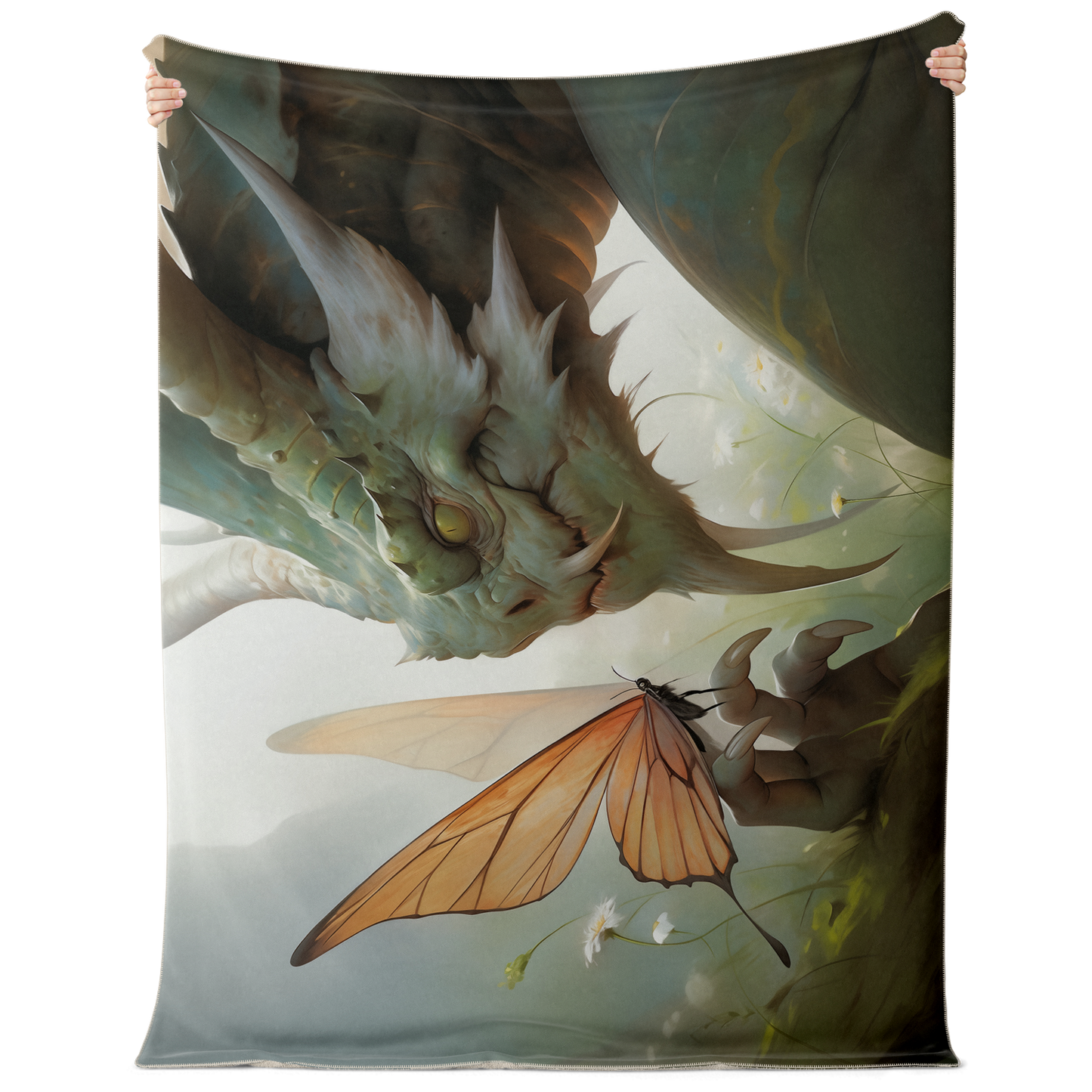 Fire and Flutter Premium Microfleece Blanket