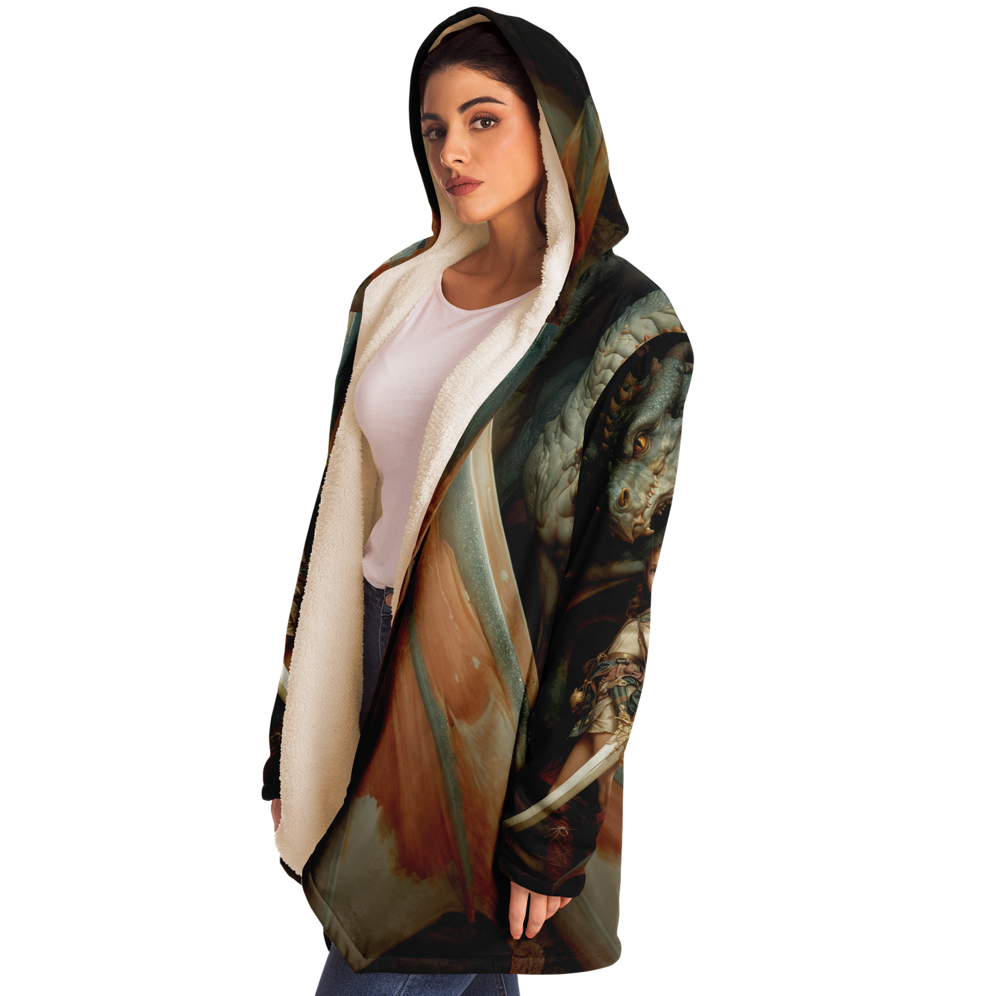 Little Maiden Warrior Microfleece Cloak