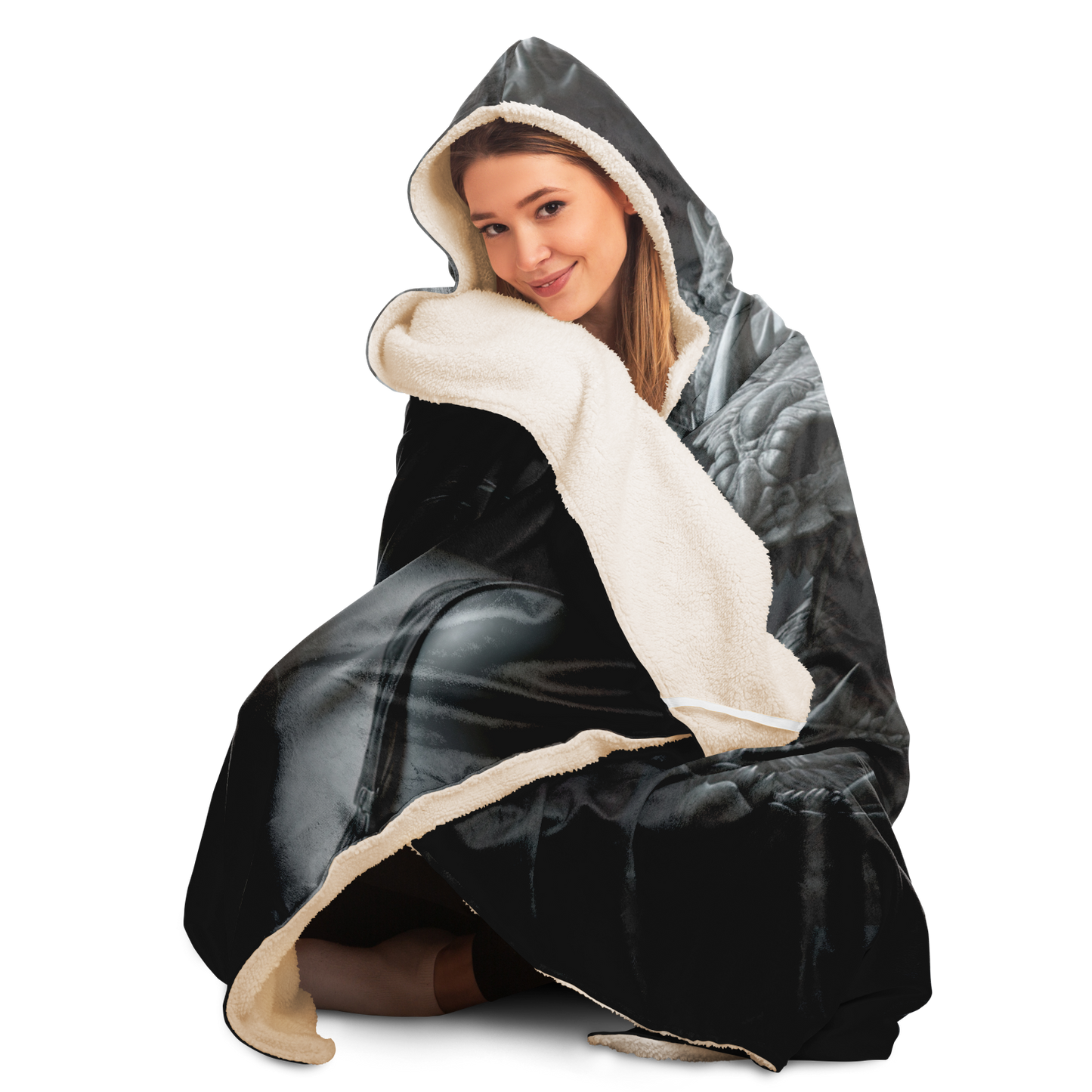 Fire And Grace Hooded Blanket