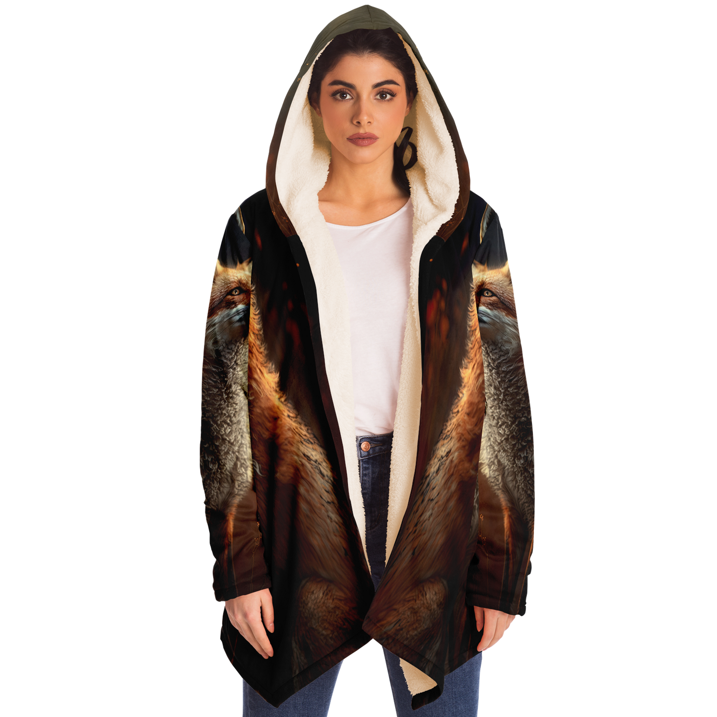 Wistful Fox Microfleece Cloak