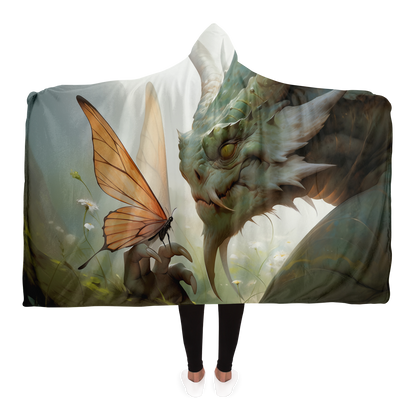 Fire and Flutter Hooded Blanket