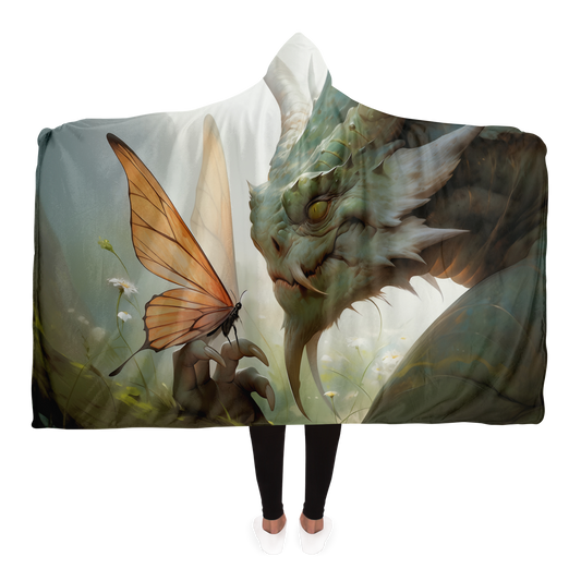 Fire and Flutter Hooded Blanket