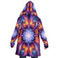 Fluro Snowflake Microfleece Festival  Cloak