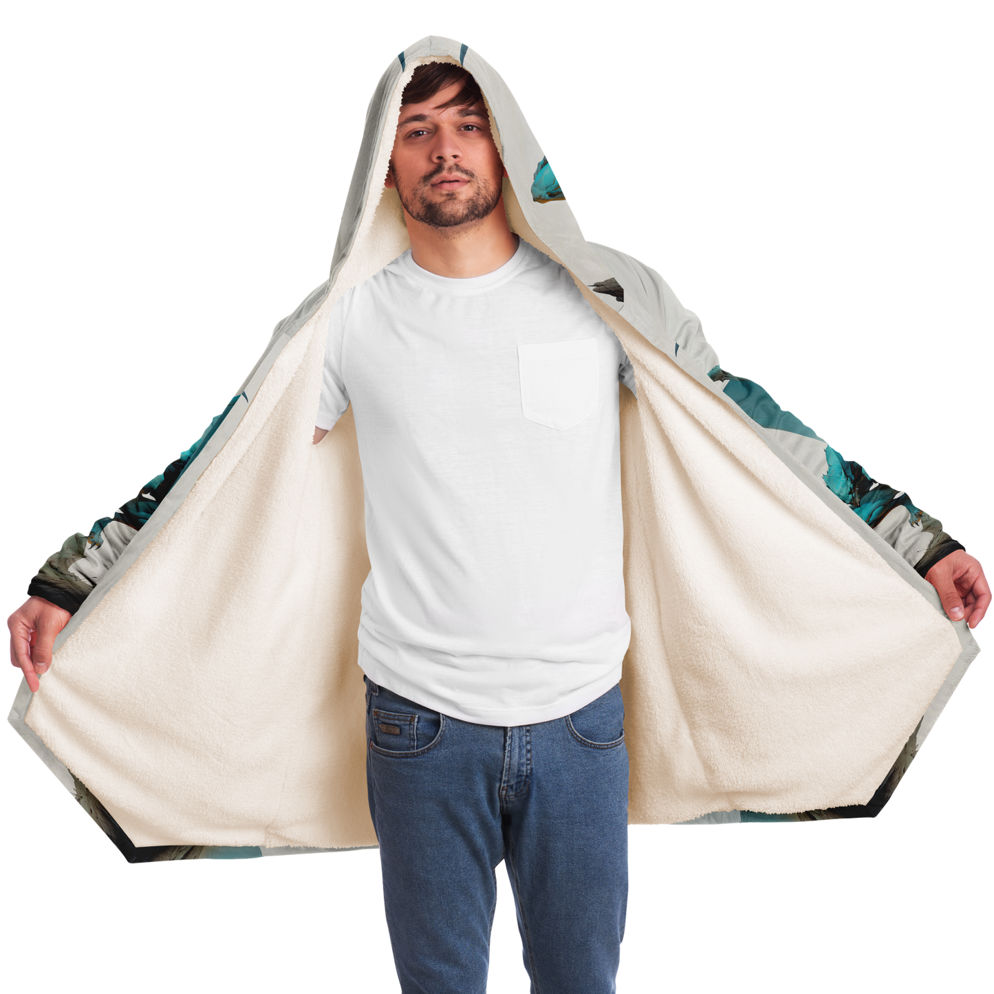 Winged Trickster Microfleece Cloak