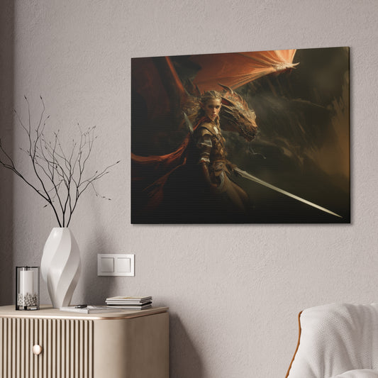 "Dragon Scout"  Canvas Stretched, 0.75" - Print