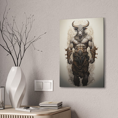 "Minotaur Deity" Canvas Stretched, 0.75" - Print