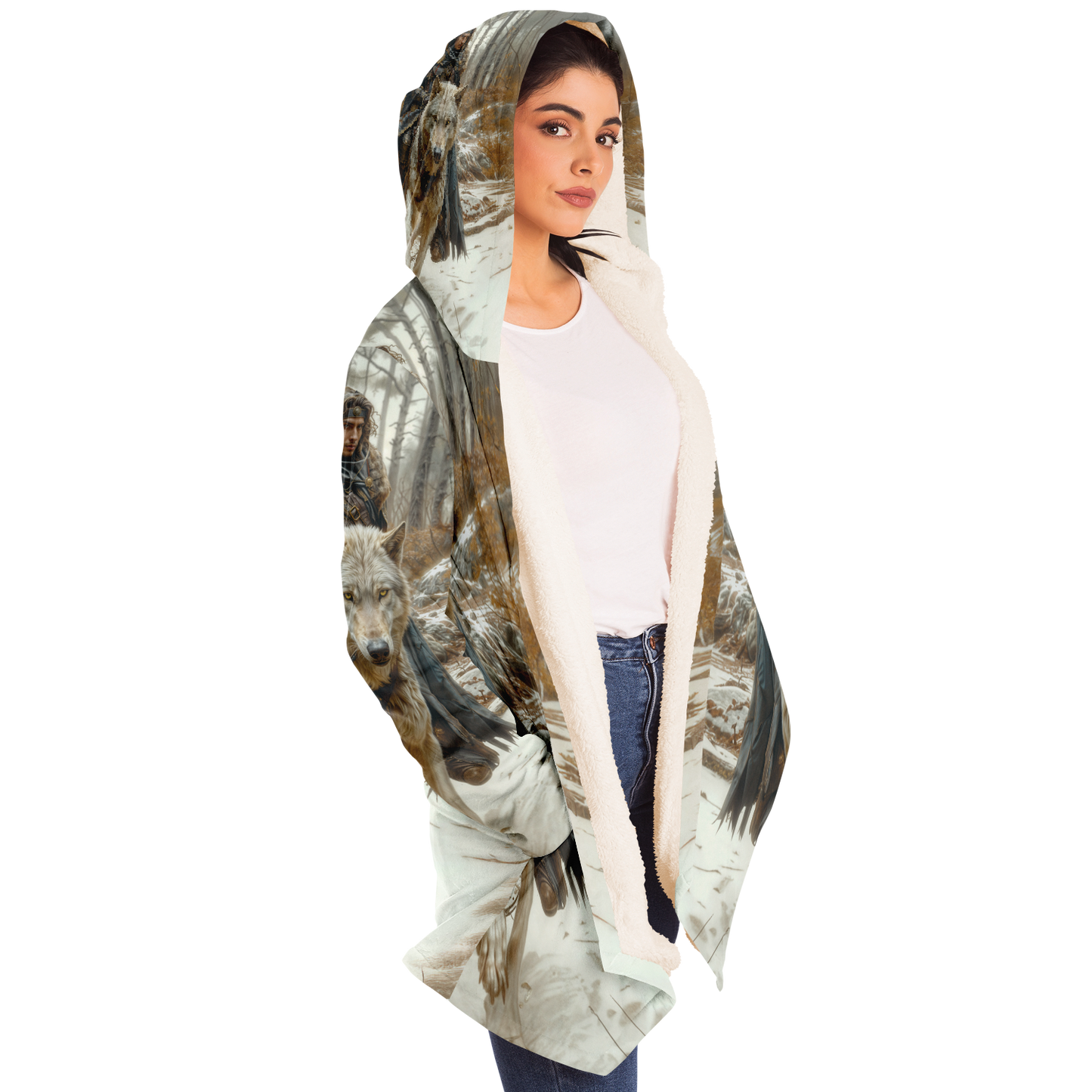 Wolf Rider Microfleece Cloak