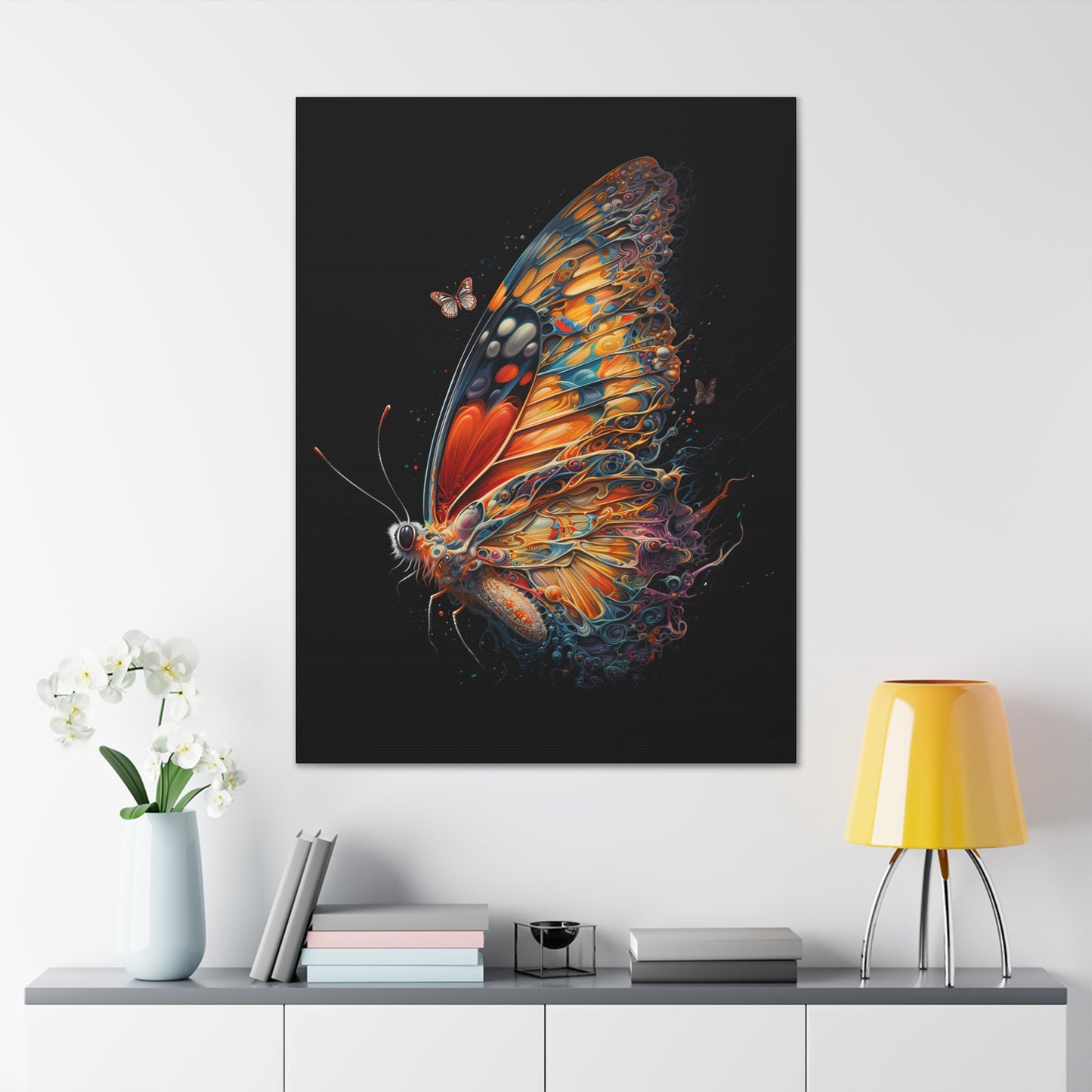 "Liquid Mirage Butterfly" Canvas Stretched, 0.75" - Print