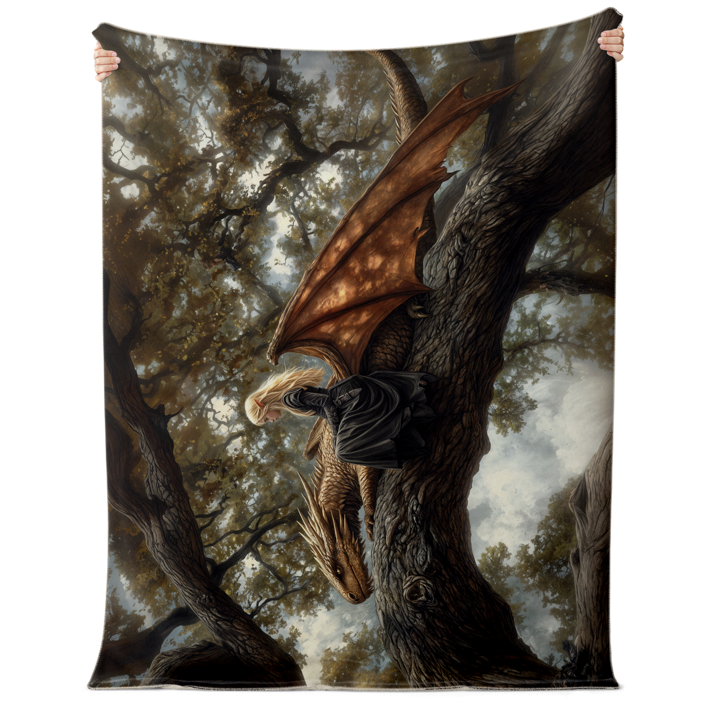 Rest Between Realms Premium Microfleece Blanket