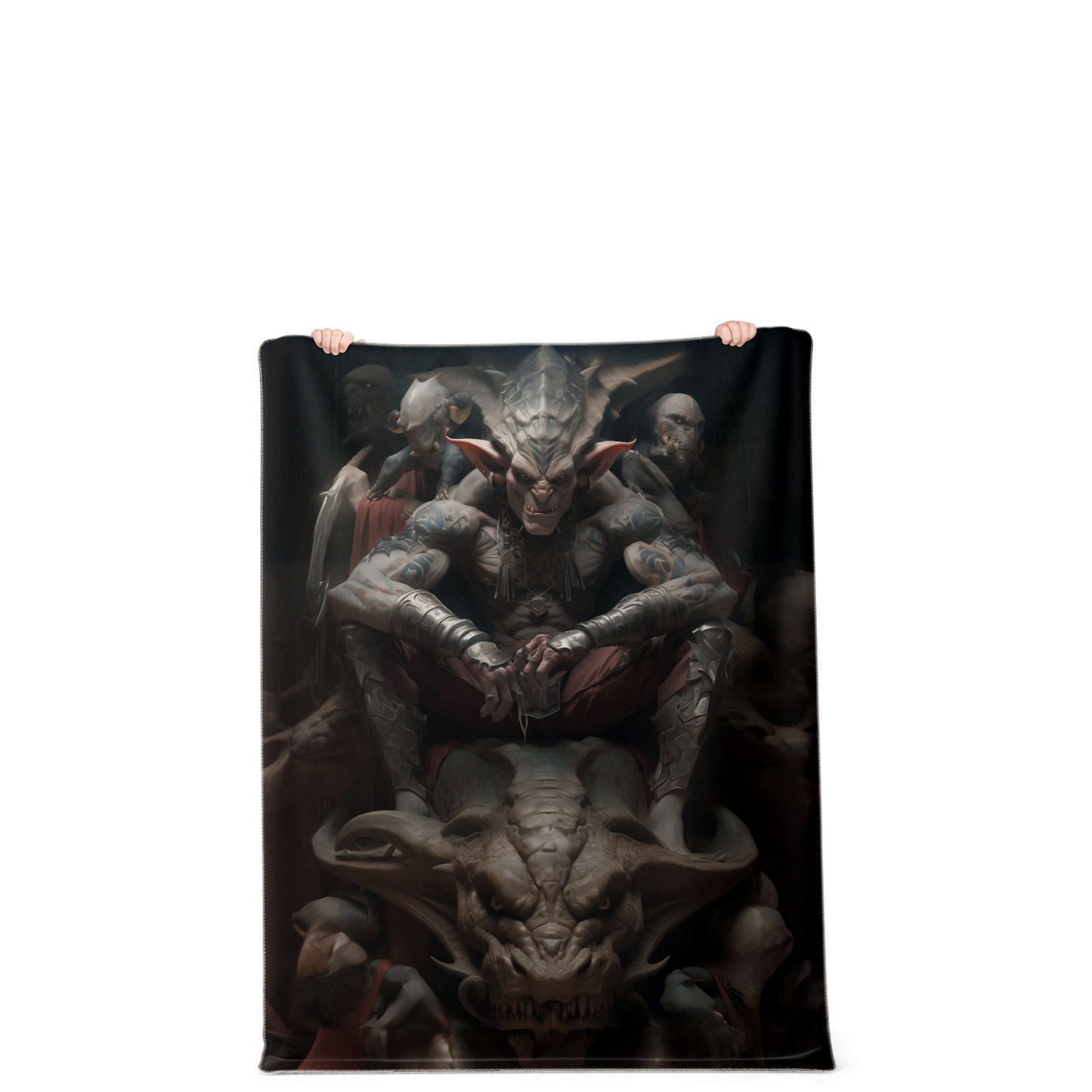 Draconian Goblin King Premium Microfleece Blanket