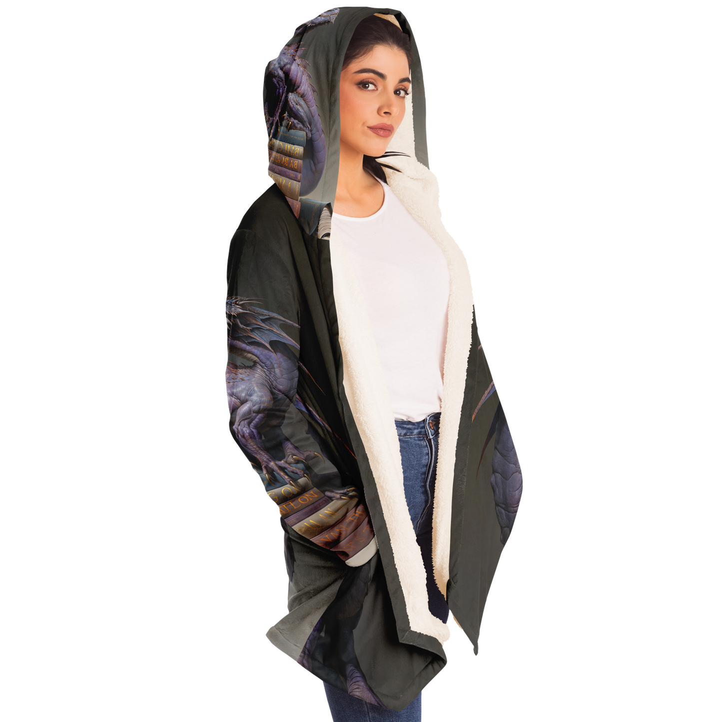 Book Wyrm Microfleece Cloak