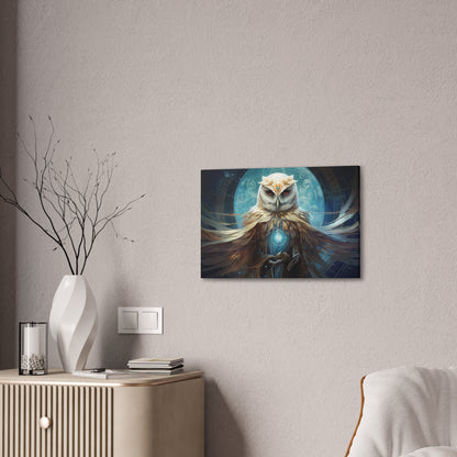 "Owl Deity"  Canvas Stretched, 0.75" - Print