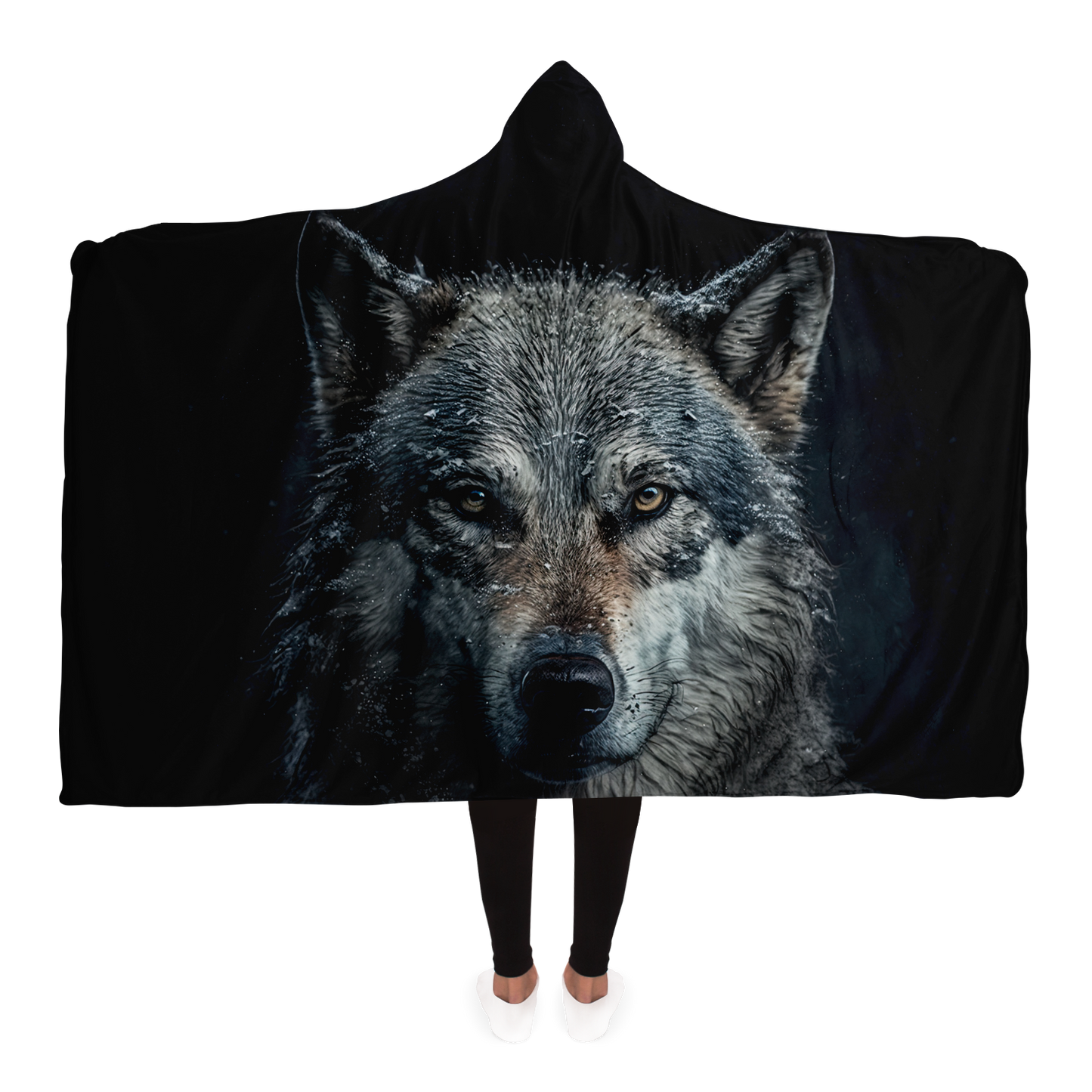 Loyal Wolf Hooded Blanket