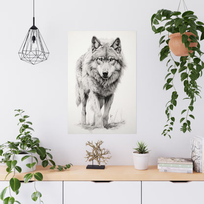 "Wolf Sketch" Poster - Print