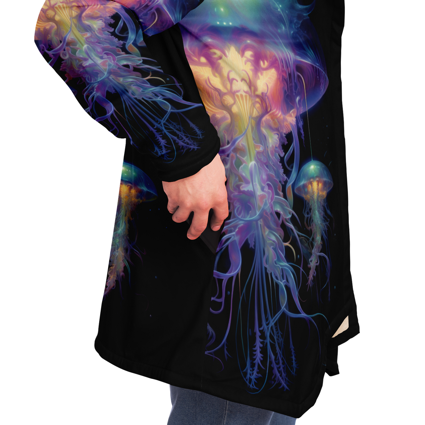 Space Jellyfish Microfleece Cloak