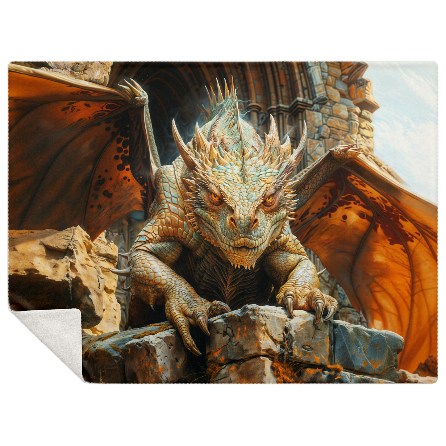 Protector of the Forgotten Keep Premium Microfleece Blanket