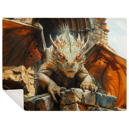 Protector of the Forgotten Keep Premium Microfleece Blanket