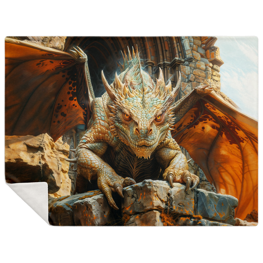 Protector of the Forgotten Keep Premium Microfleece Blanket