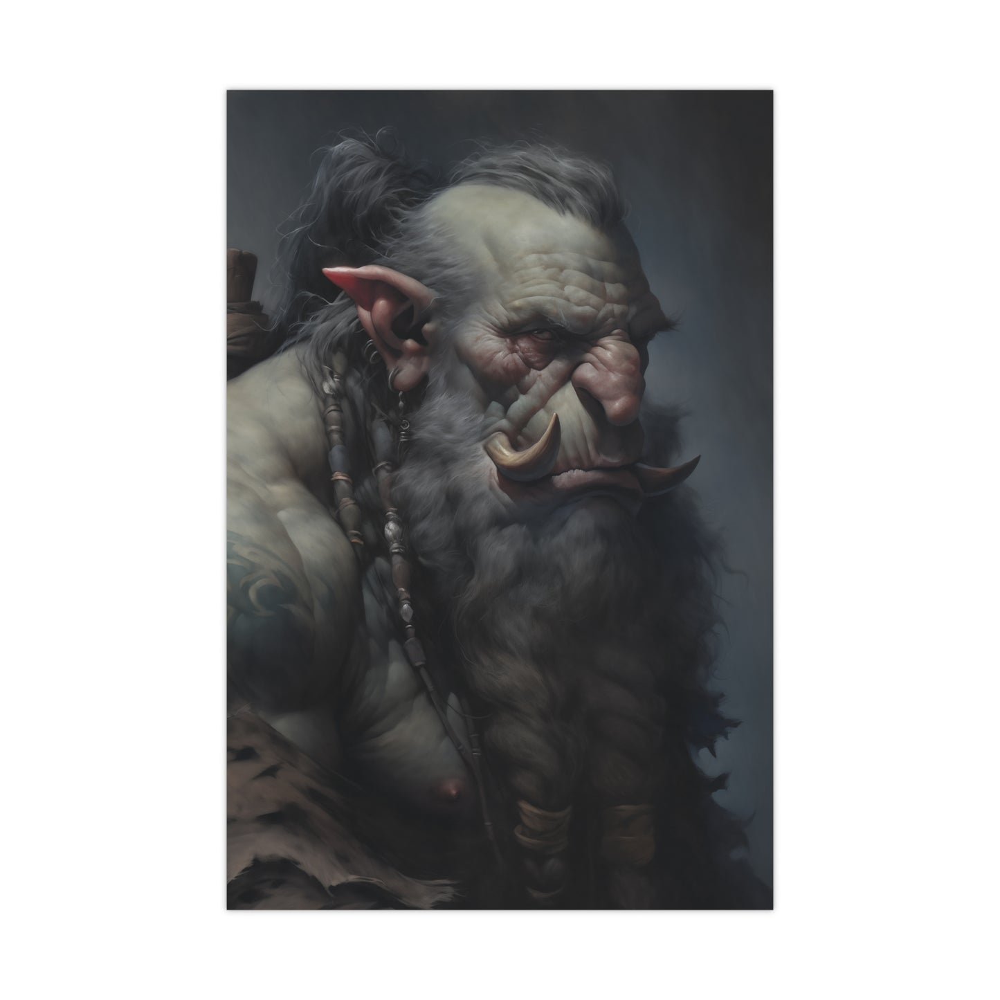 "Troll Warrior Portrait" Poster - Print