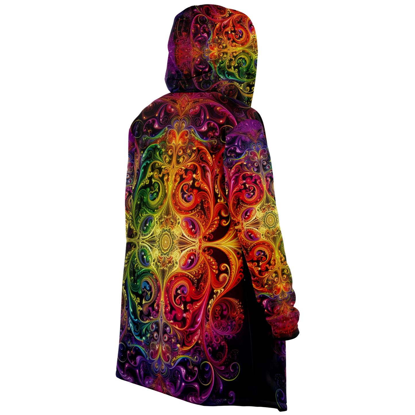 Rainbow Lace Microfleece Festival Cloak