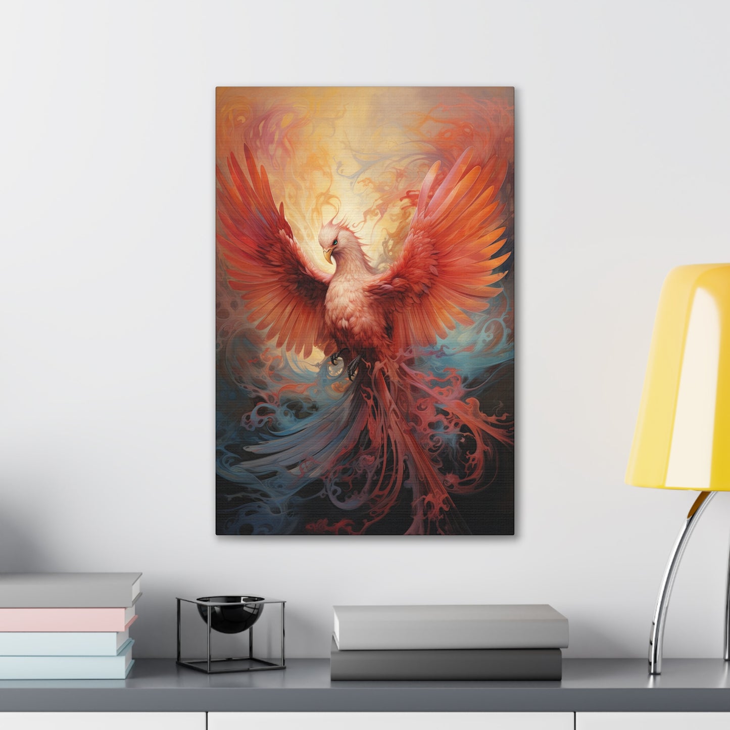 "Fluid Phoenix Dreaming" Canvas Stretched, 0.75" - Print