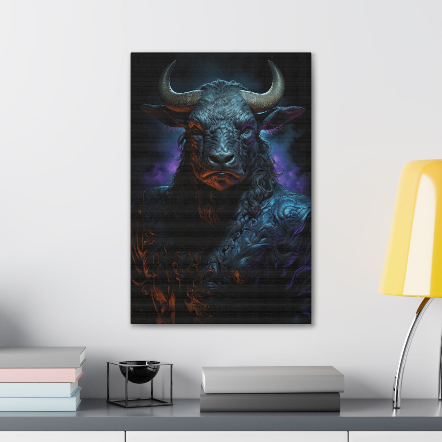 "Shadows Defender Minotaur" Canvas Stretched, 0.75" - Print