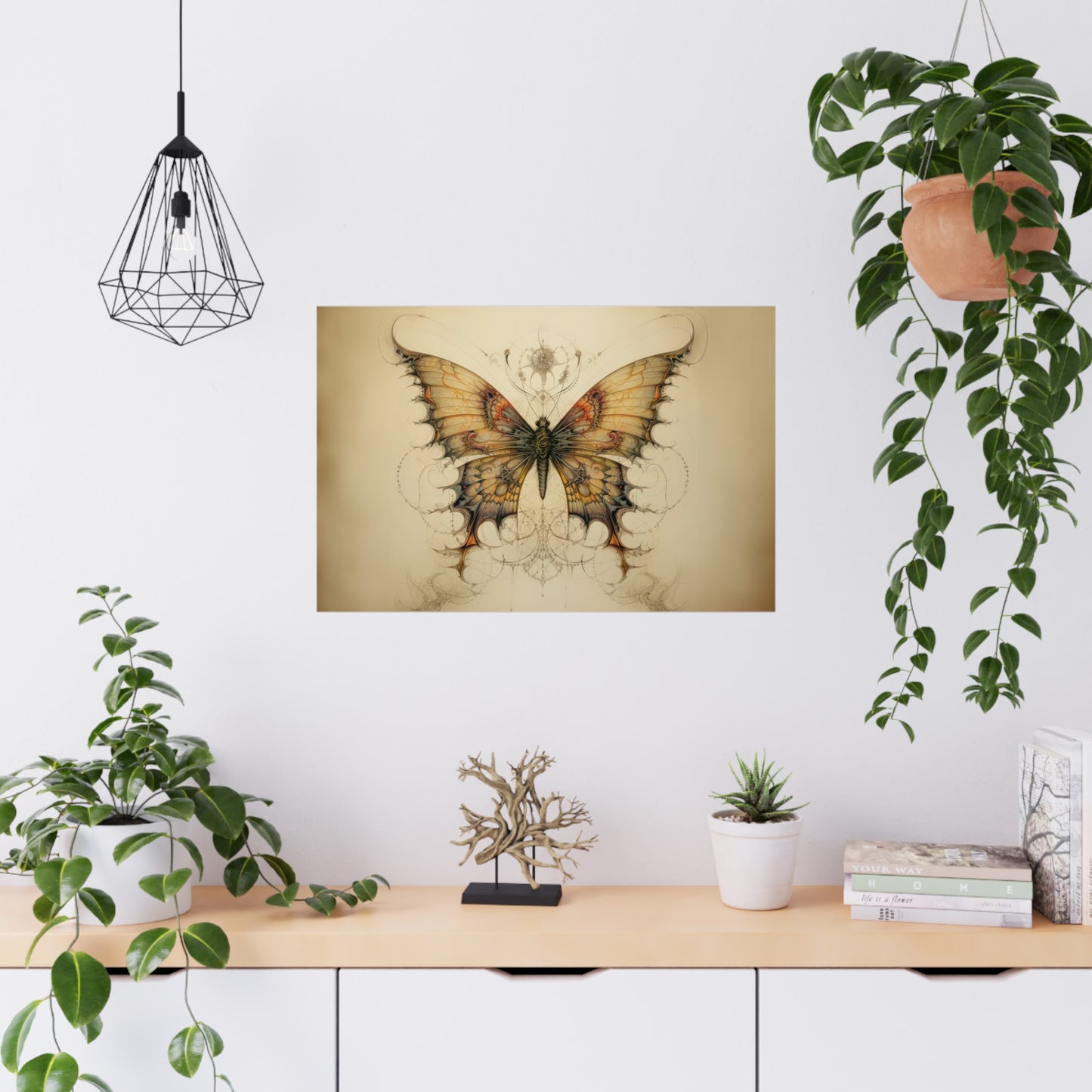 "Dragontailed Butterfly" Poster - Print