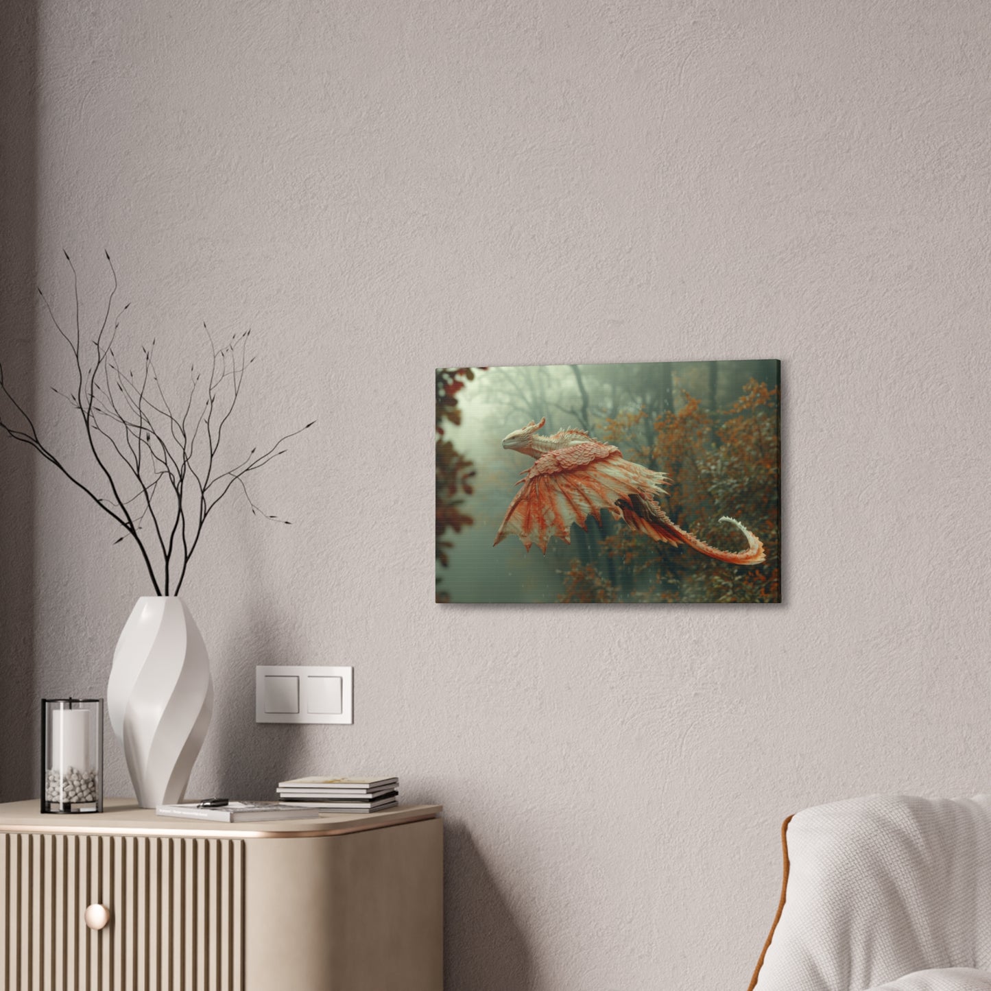 "Dragons Flight"  Canvas Stretched, 0.75" - Print